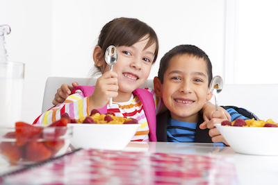Sibling Breakfast Before School