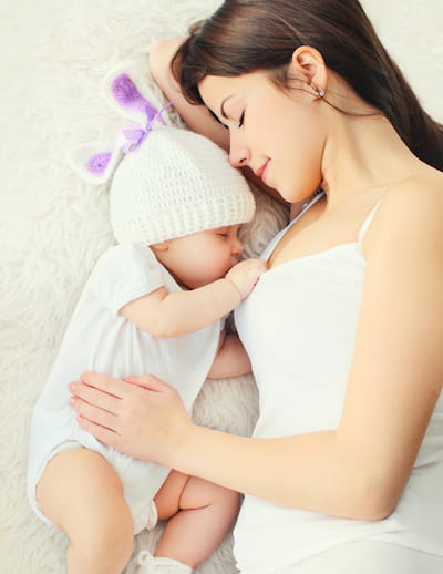 Mom Sleeping with Baby