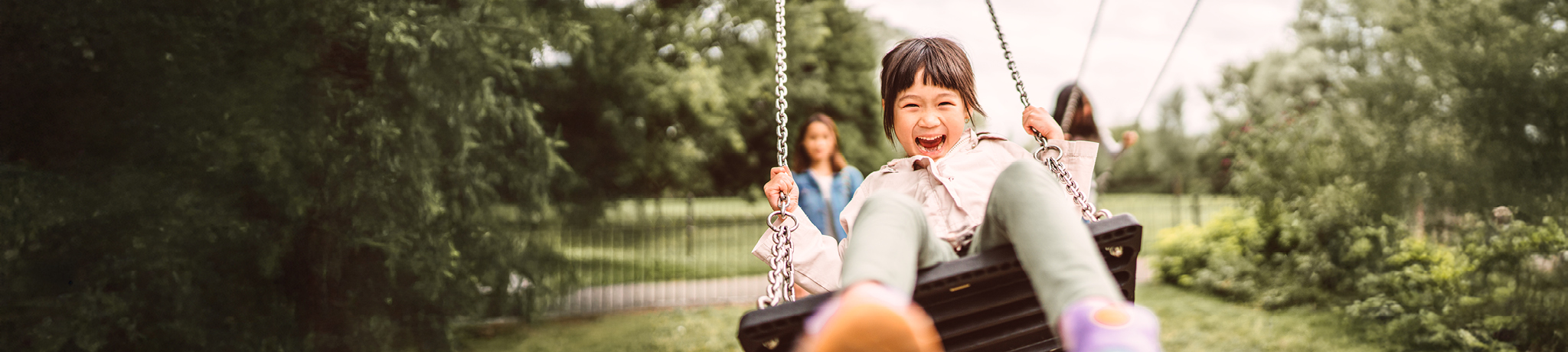Girl on swing