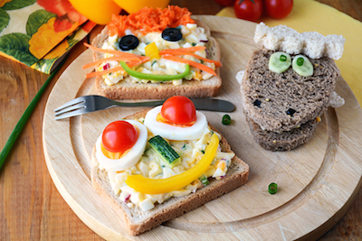 Fun Shapes with Food for Kids