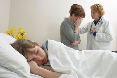 Daughter Sick in Bed