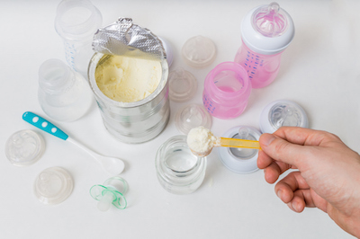 Bottles and Formula Powder