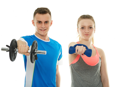 Teenagers Working Out